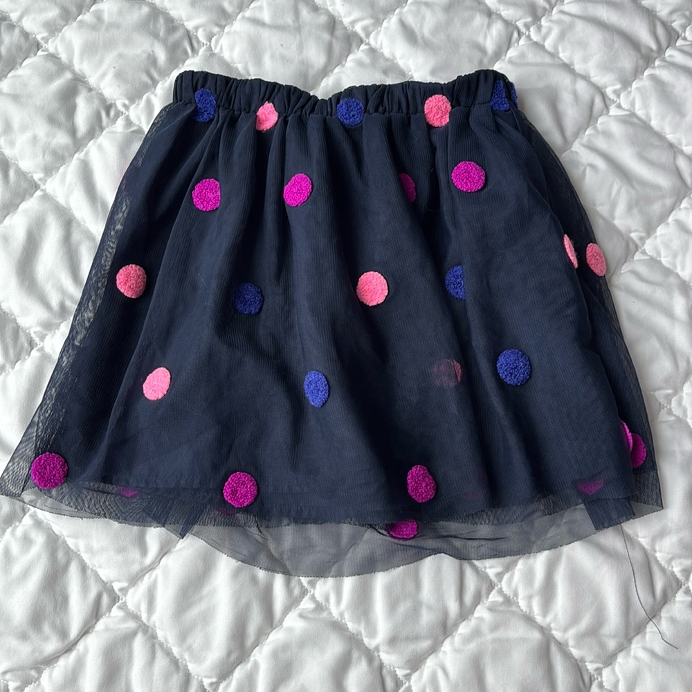 Cat and Jack blue polka dot skirt
